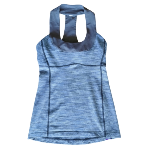 Lululemon Blue Sport Racerback Top Size 4 - Picture 5 of 6